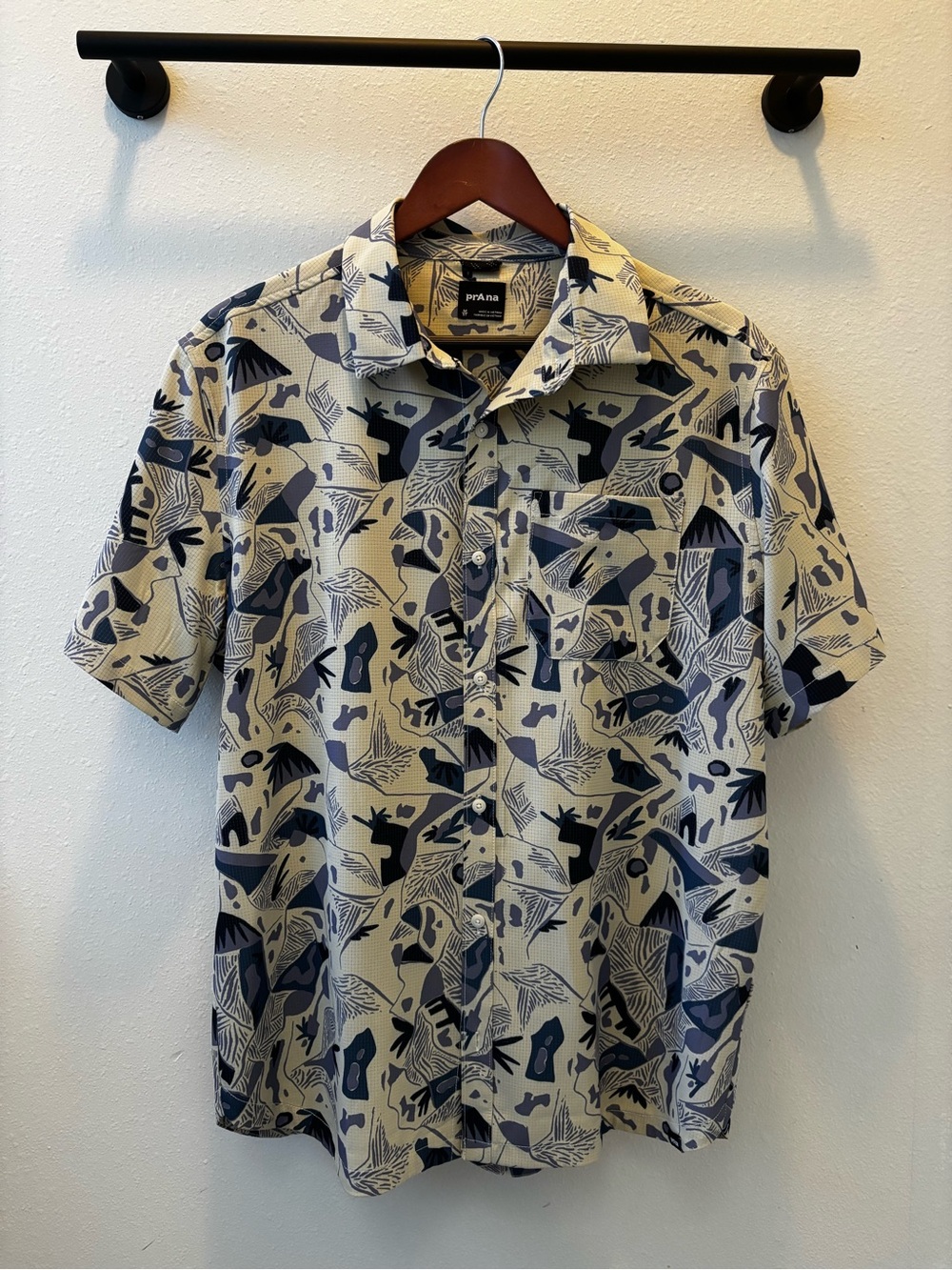 Prana Hybridizer short sleeve performance button up
